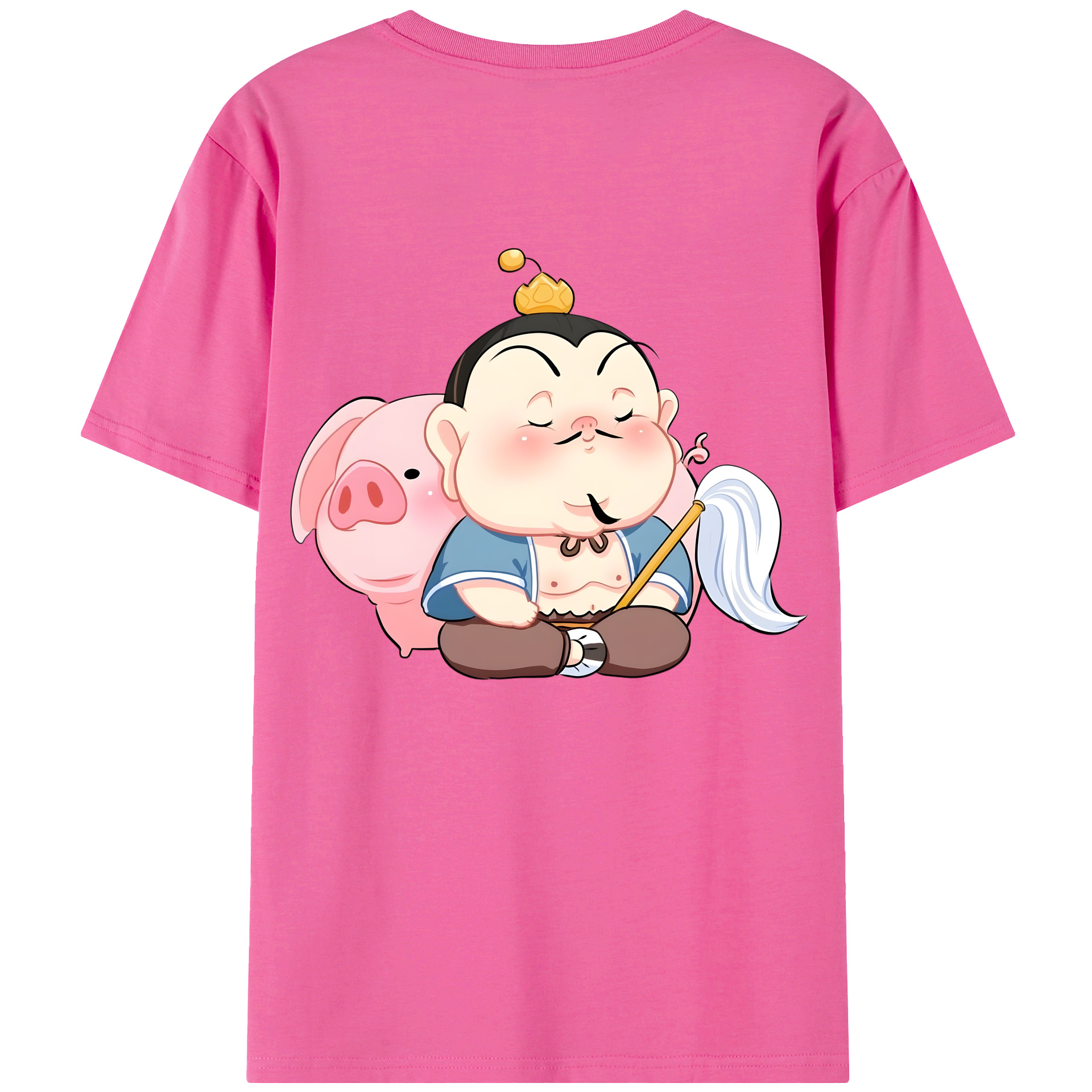 （画像用） Ne Zha 2 ナタ 魔童の大暴れ レディース半袖Tシャツ(バックプリント)